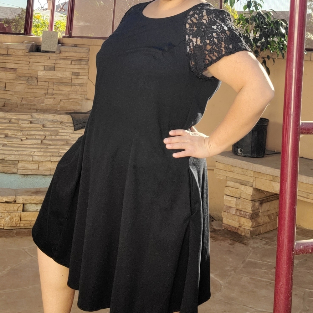 Lace Sleeve Dress